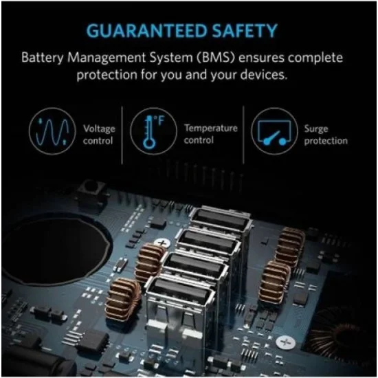 Anker 434Wh Multifunctional Power Bank with 4 USB Ports for Fast Charging - Black/Gray